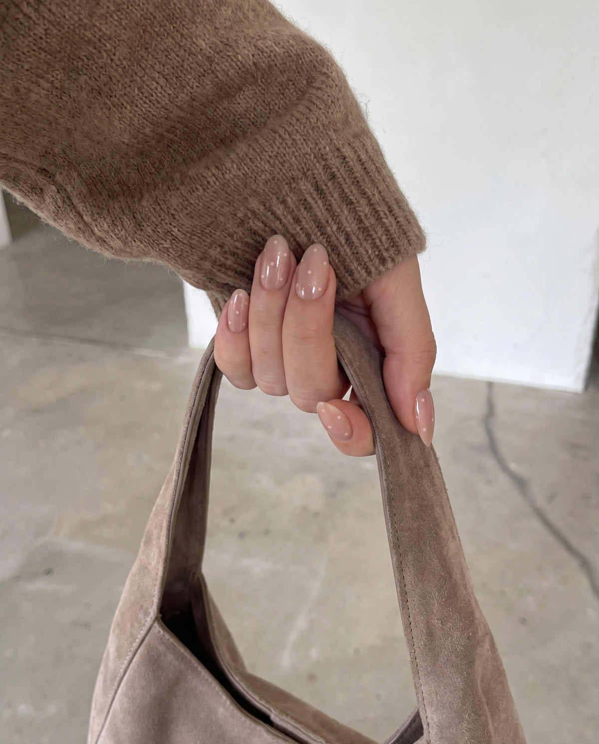Polka Blush – håndlagt løsneglesett, bilde 4